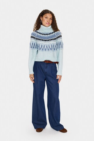 SAINT TROPEZ Pullover 'Megna' i blå