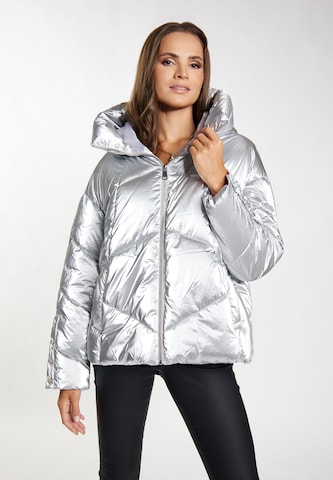 faina Winter jacket in Silver: front