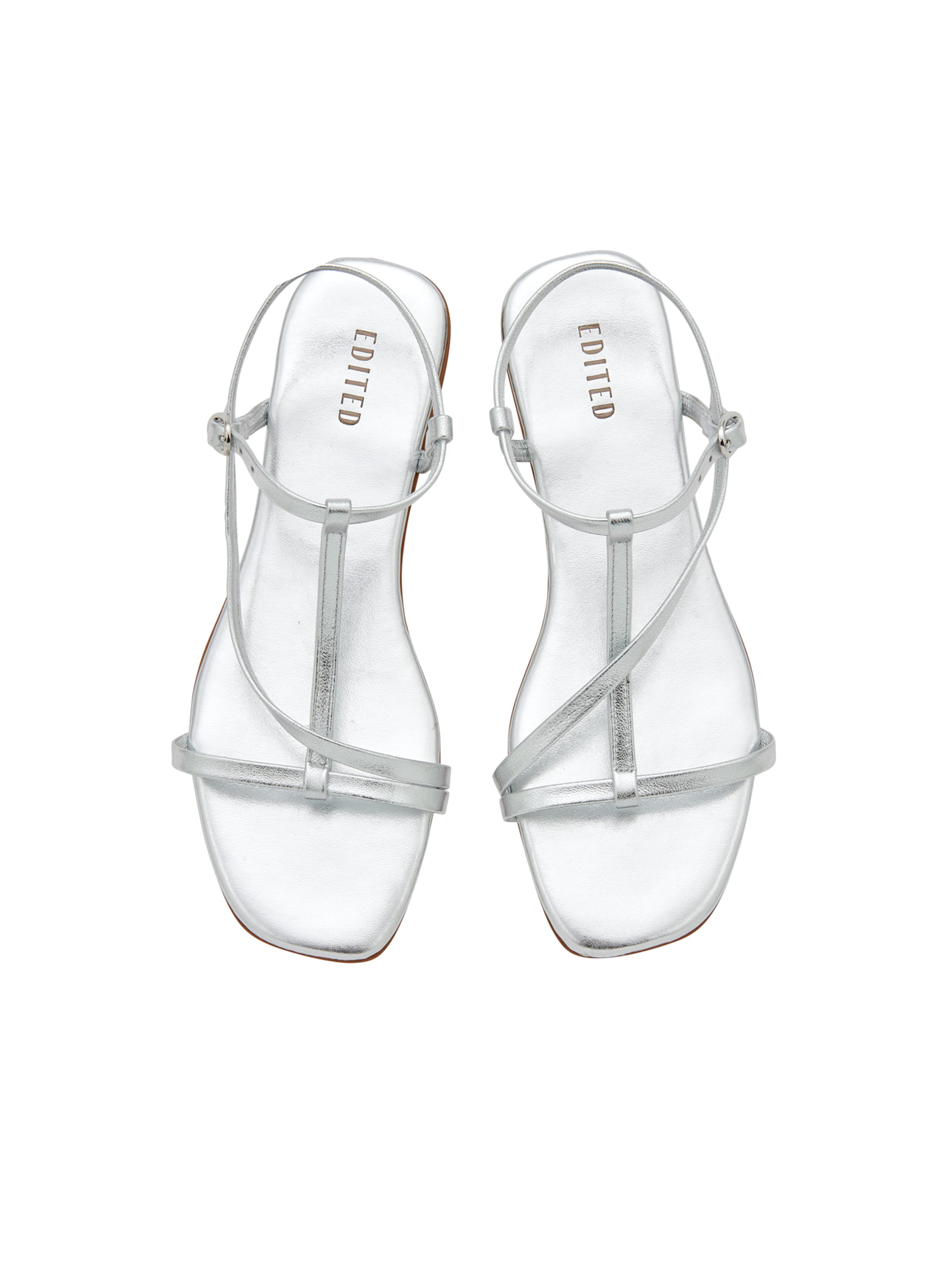 sidabrinė EDITED Basutės su dirželiais 'Toyah'