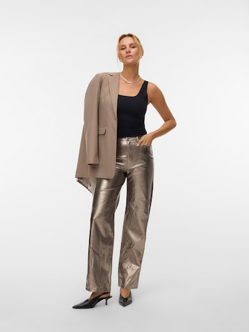 VERO MODA Bő szár Farmer 'VMTESSA' - szürke