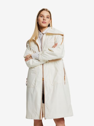 ESPRIT Between-Seasons Coat in Beige: front