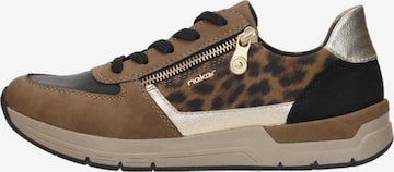 Baskets basses 'Sneakers Laag' Rieker en marron : devant