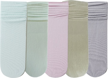 Millo Socken 'Colourful Viskose' in Lila: Vorderseite