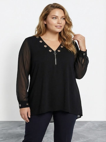 Stil Diva Blouse in Zwart: voorkant