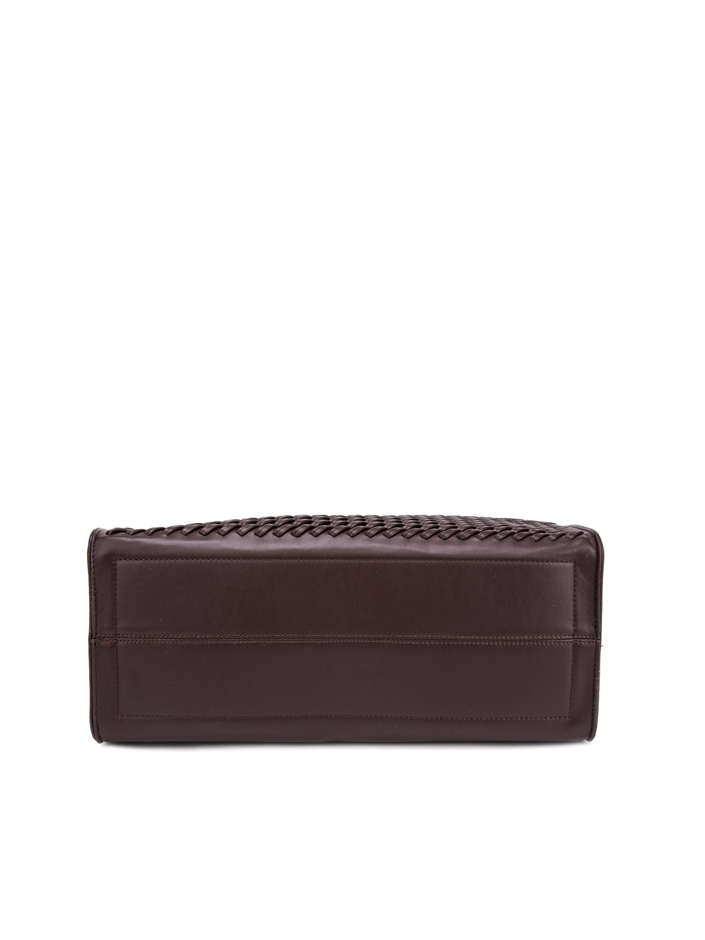 Shopper 'Borsa Shopper Silvana Elite - Pelle Vegana Intrecciata' di Diana&Co. in marrone