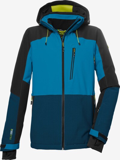 KILLTEC Športna jakna | nebeško modra / rumena / petrol / črna barva, Prikaz izdelka