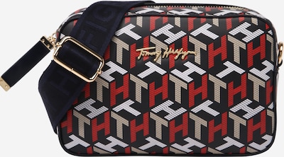TOMMY HILFIGER Чанта за през рамо тип преметка в огнено червено / черно / бяло, Преглед на продукта