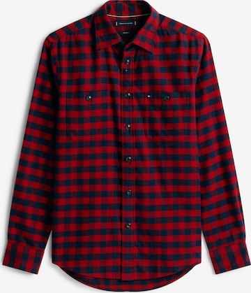 raudona TOMMY HILFIGER Standartinis modelis Marškiniai 'BUFFALO CHECK RF SHIRT': priekis