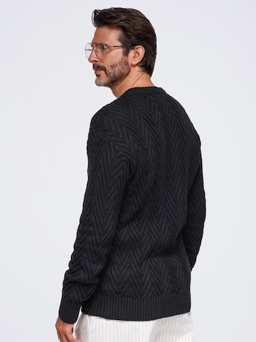 Ombre Sweater in Black: front