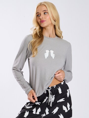 Loungeable Pajama 'Polar Bear' in Grey