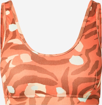 Warehouse Bustier Bikinitop in Oranje: voorkant