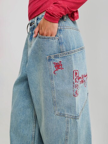 Ed Hardy Loose fit Jeans 'Dragon' in Blue
