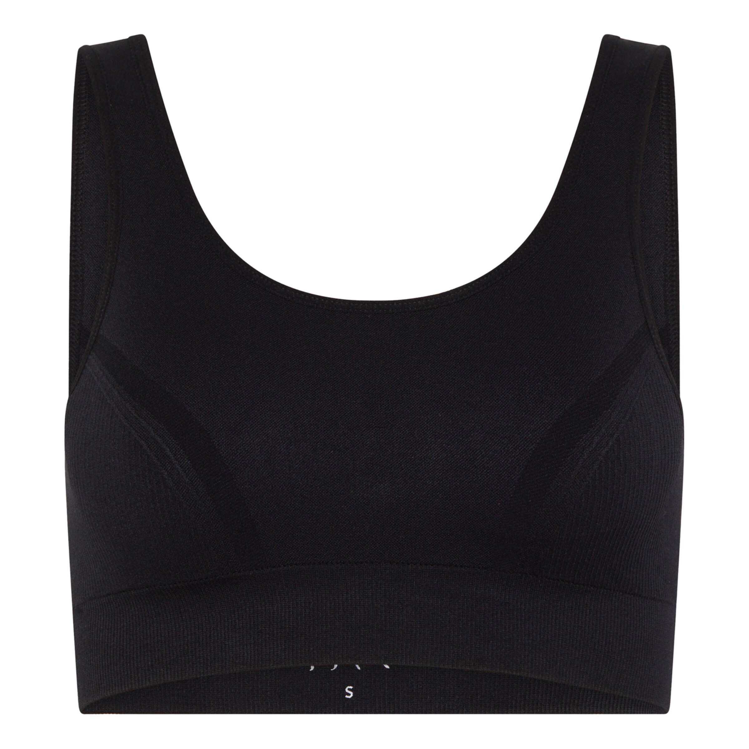 Born Living Yoga Sports top ' Mommy Line ' in Black: front