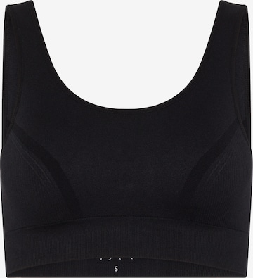 Born Living Yoga Sports top ' Mommy Line ' in Black: front