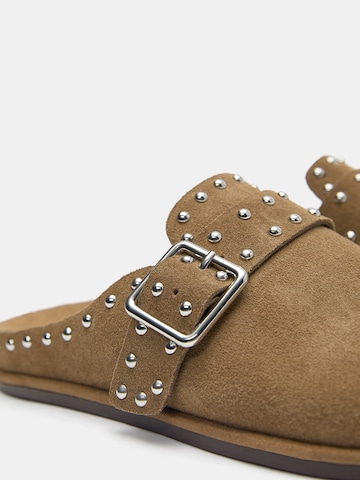 Pull&Bear Mule in Beige