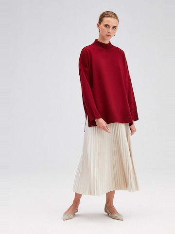 Touche Prive Gebreid vest in Rood