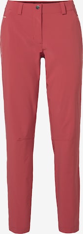 VAUDE Slimfit Outdoorhose 'Skomer II' in Rot: predná strana