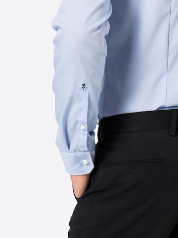 SEIDENSTICKER - Slim Fit Camisa clássica em azul