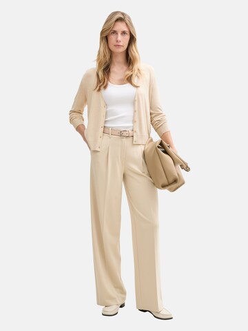 TOM TAILOR Strickjacke in Beige