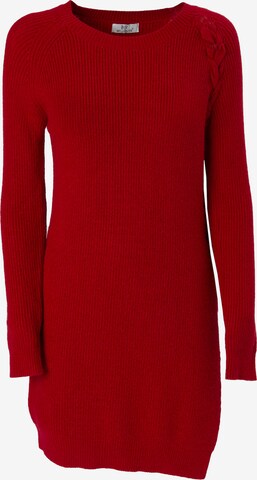 Influencer Pullover 'Tie up Maxi Pull' in Rot: predná strana