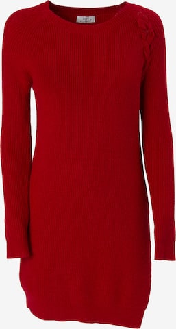 Influencer - Pullover 'Tie up Maxi Pull' em vermelho: frente