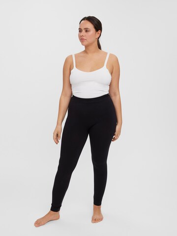 Vero Moda Curve Skinny Legíny 'Lana' - Čierna