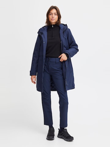 Manteau outdoor 'Malika' North Bend en bleu : devant
