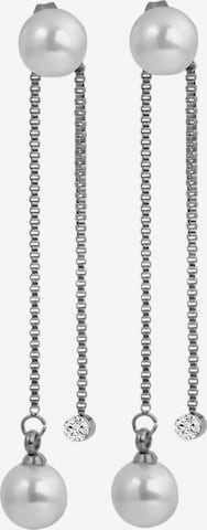 Akzent Earrings 'Morana, langlebig' in Silver: front