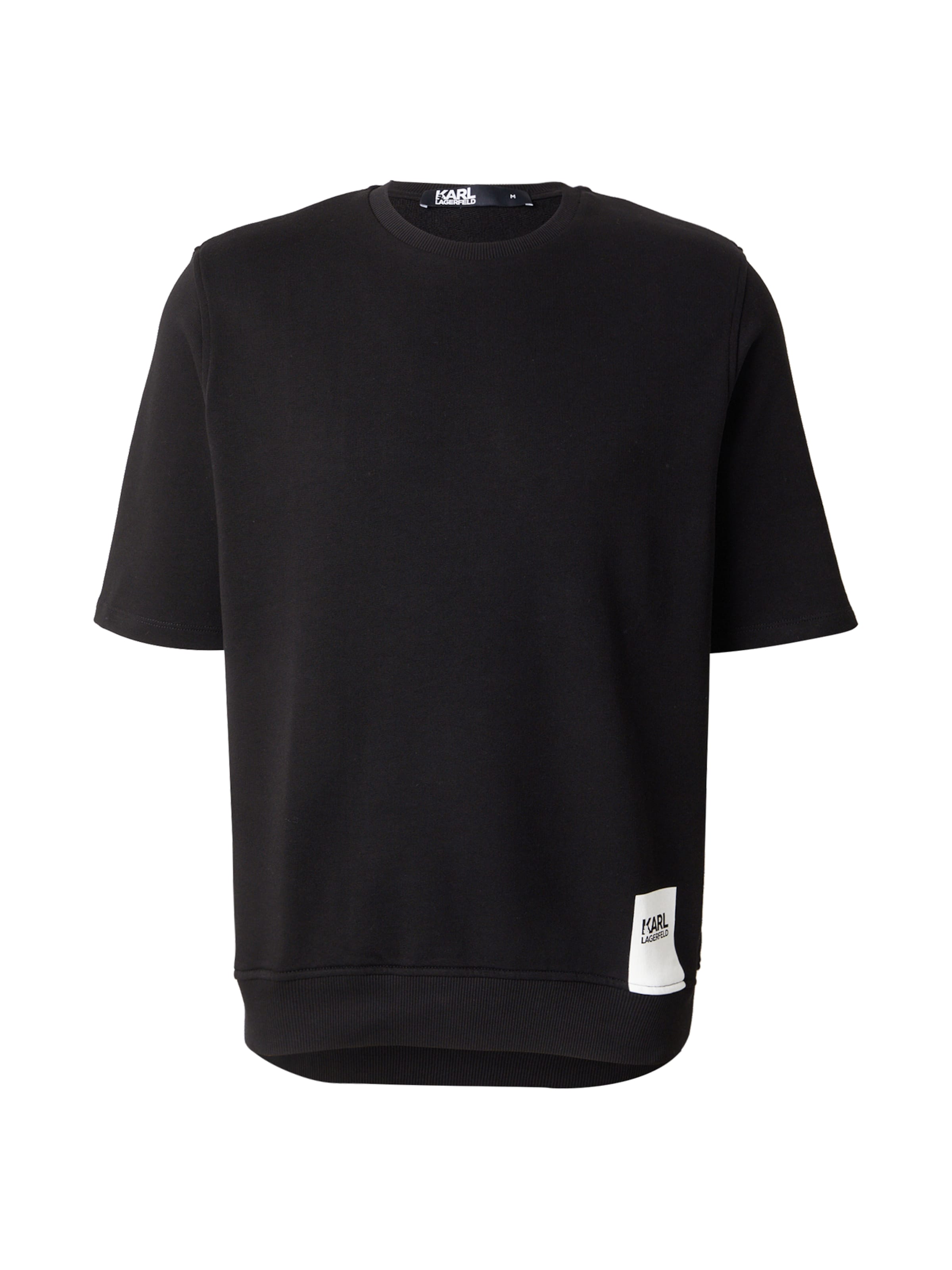 Sweat-shirt Karl Lagerfeld en noir : devant