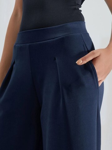 Wide Leg Pantalon Busem en bleu