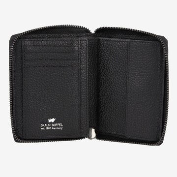 Braun Büffel Wallet 'Theo' in Black