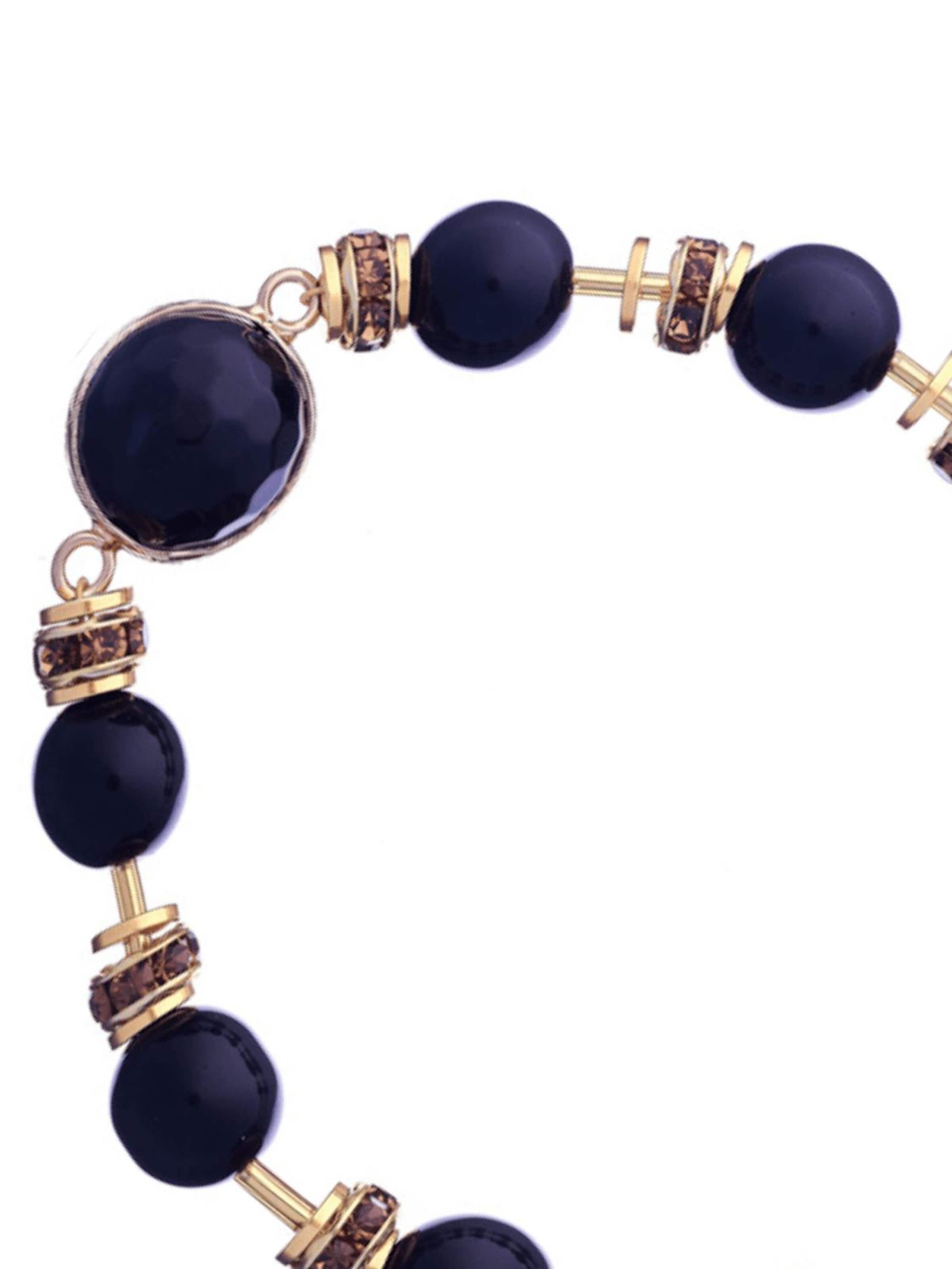 THE GEM STORIES JEWELRY - Pulsera en negro