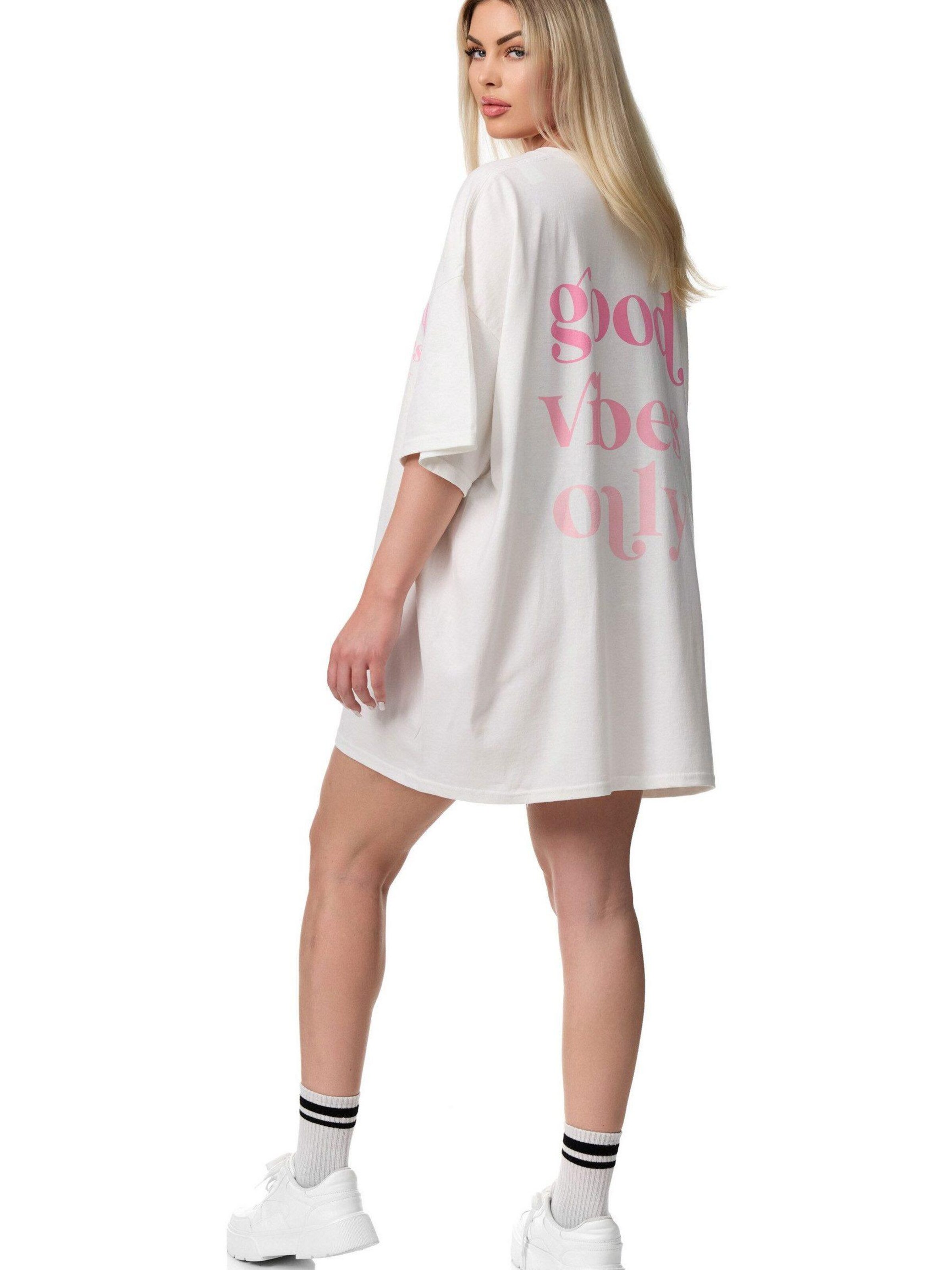 Worldclassca Oversizeshirt 'Oversize T-Shirt' in Weiß