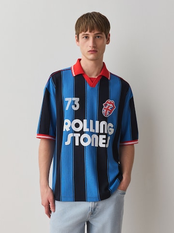 T-Shirt Next en bleu : devant