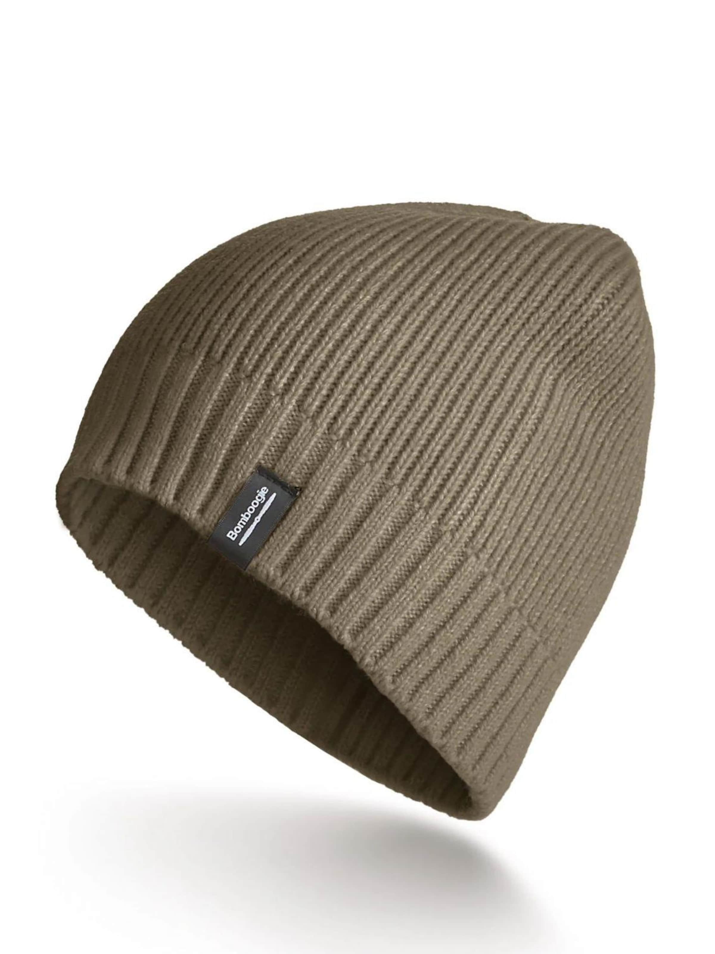 BOMBOOGIE Beanie in Beige: front