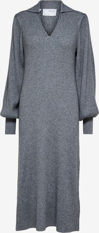 Robes en maille SELECTED FEMME en gris : devant