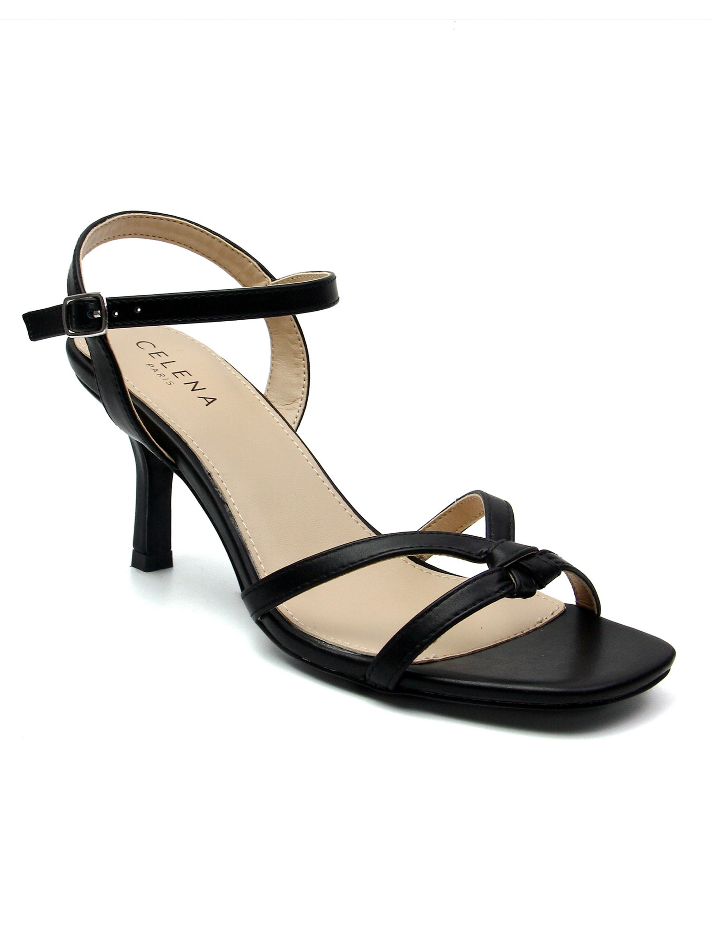 Sandales à lanières 'Chizitelu' Celena en noir