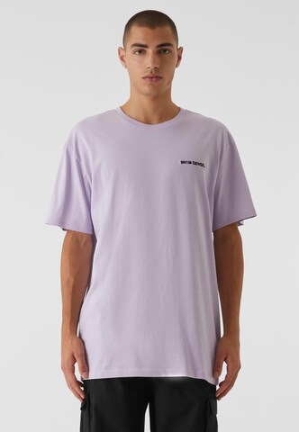 9N1M SENSE T-shirt 'Essentials' i lila: framsida