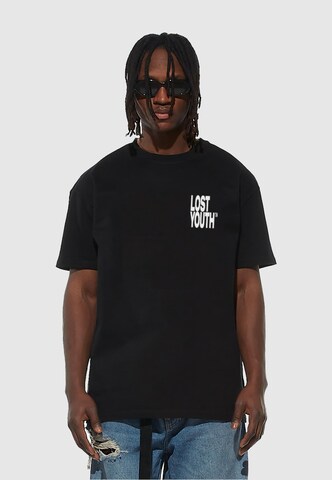 Lost Youth Shirt 'Life Is Sweet' in Black: front