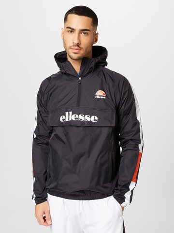 ELLESSE Sportjas 'Fuma' in Zwart: voorkant