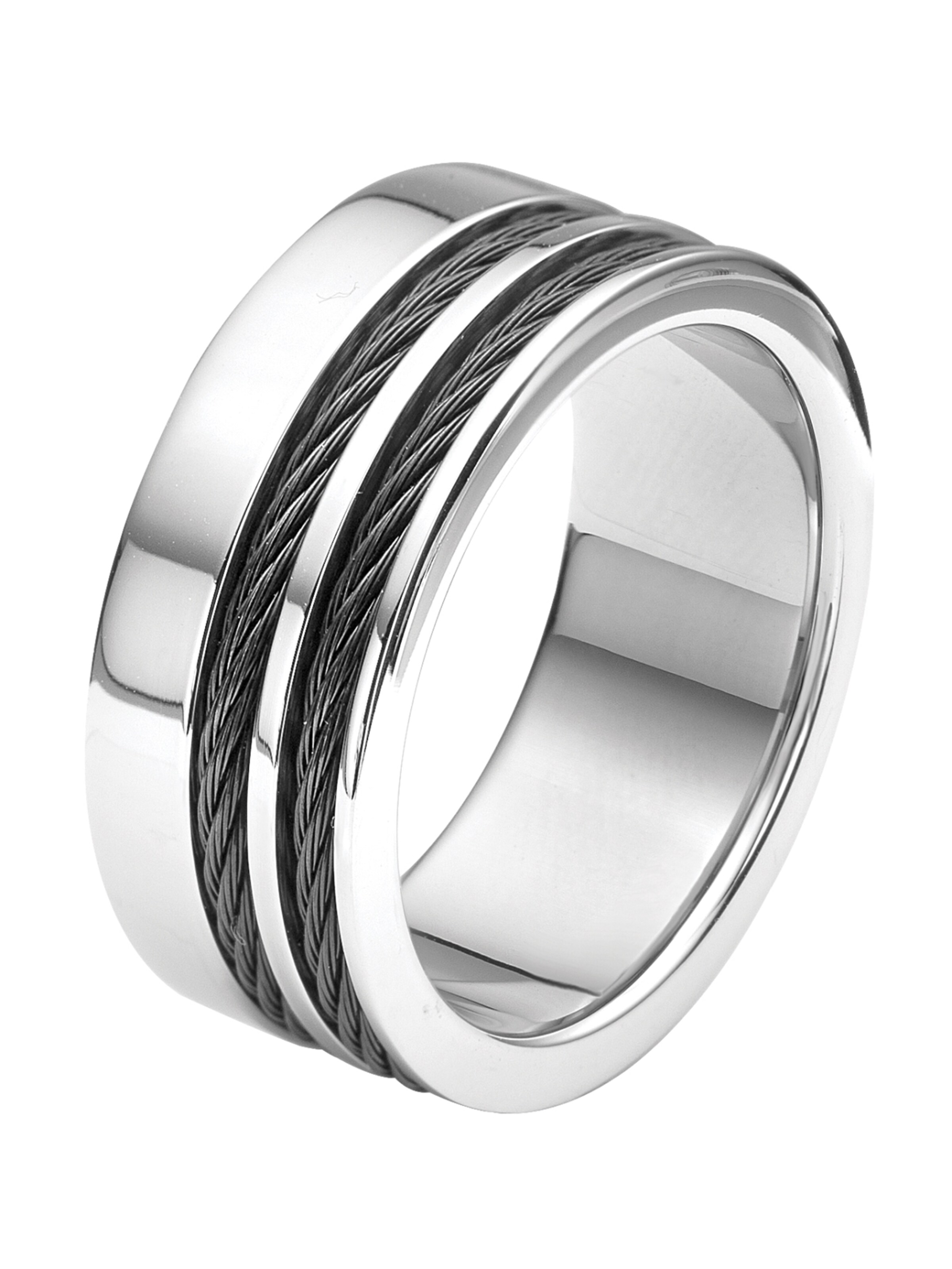 Lucardi Ring in Silver: front