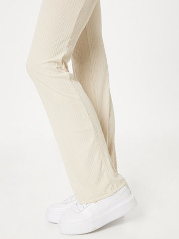 Monki Flared Hose in Beige