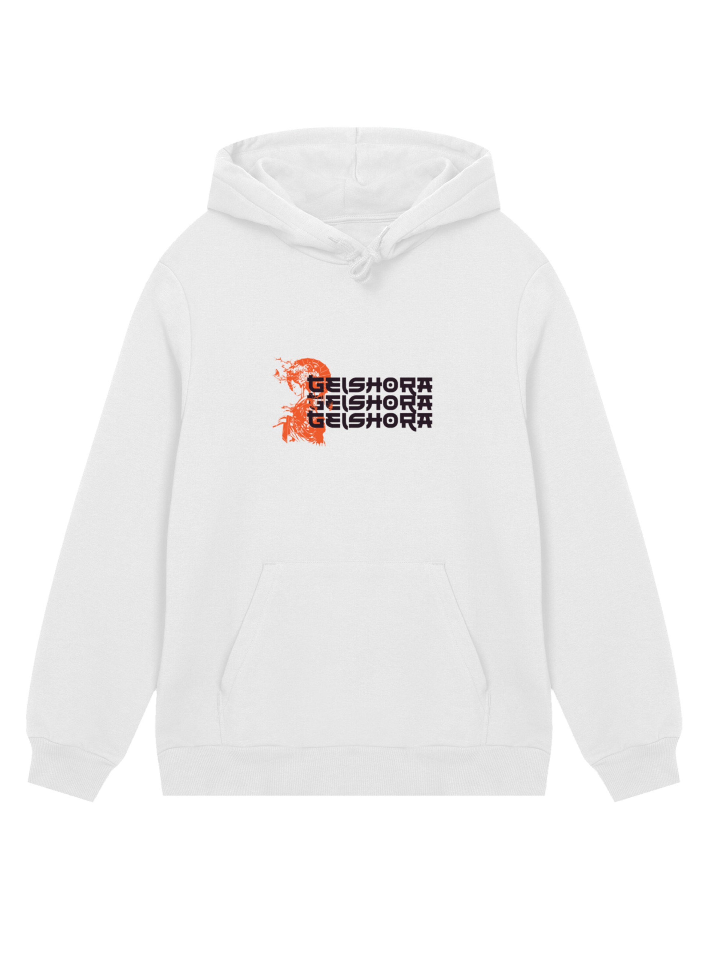 Pull-over 'Geishora Japan Streetstyle' F4NT4STIC en blanc : devant