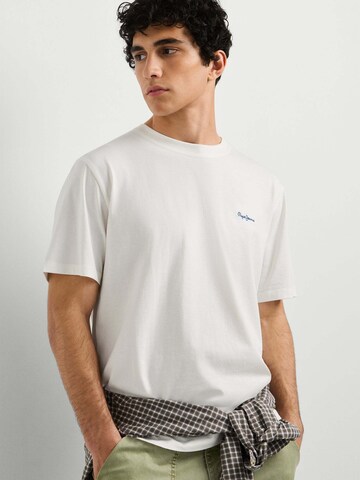 Pepe Jeans Shirt 'PORTOBELLO' in Weiß: Vorderseite
