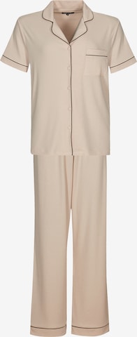 Loungeable Pajama in Beige: front