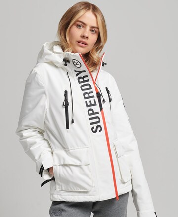 Superdry Демисезонная куртка 'Ultimate SD Windcheater' в Белый: спереди