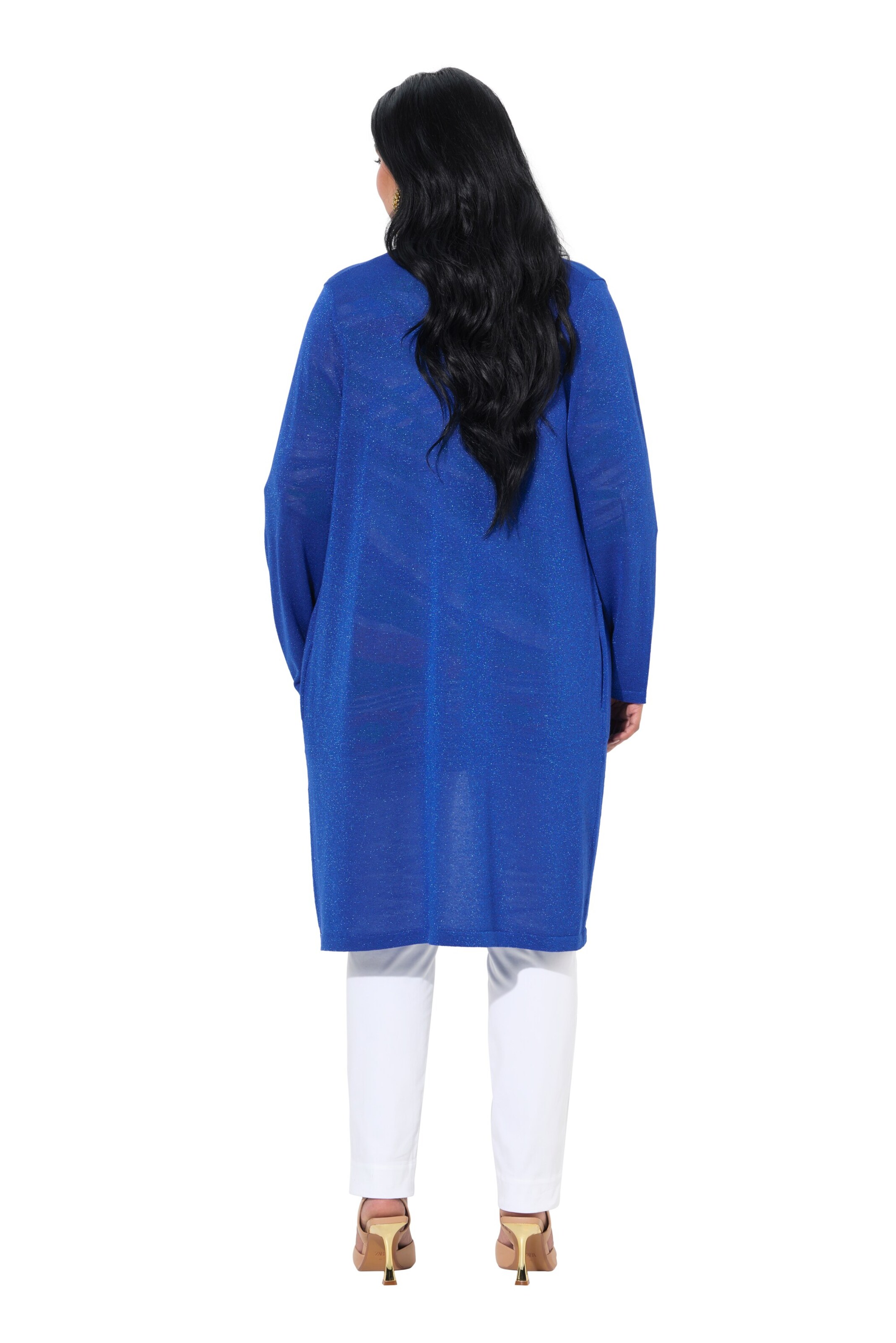 Ulla Popken Strickjacke in Blau