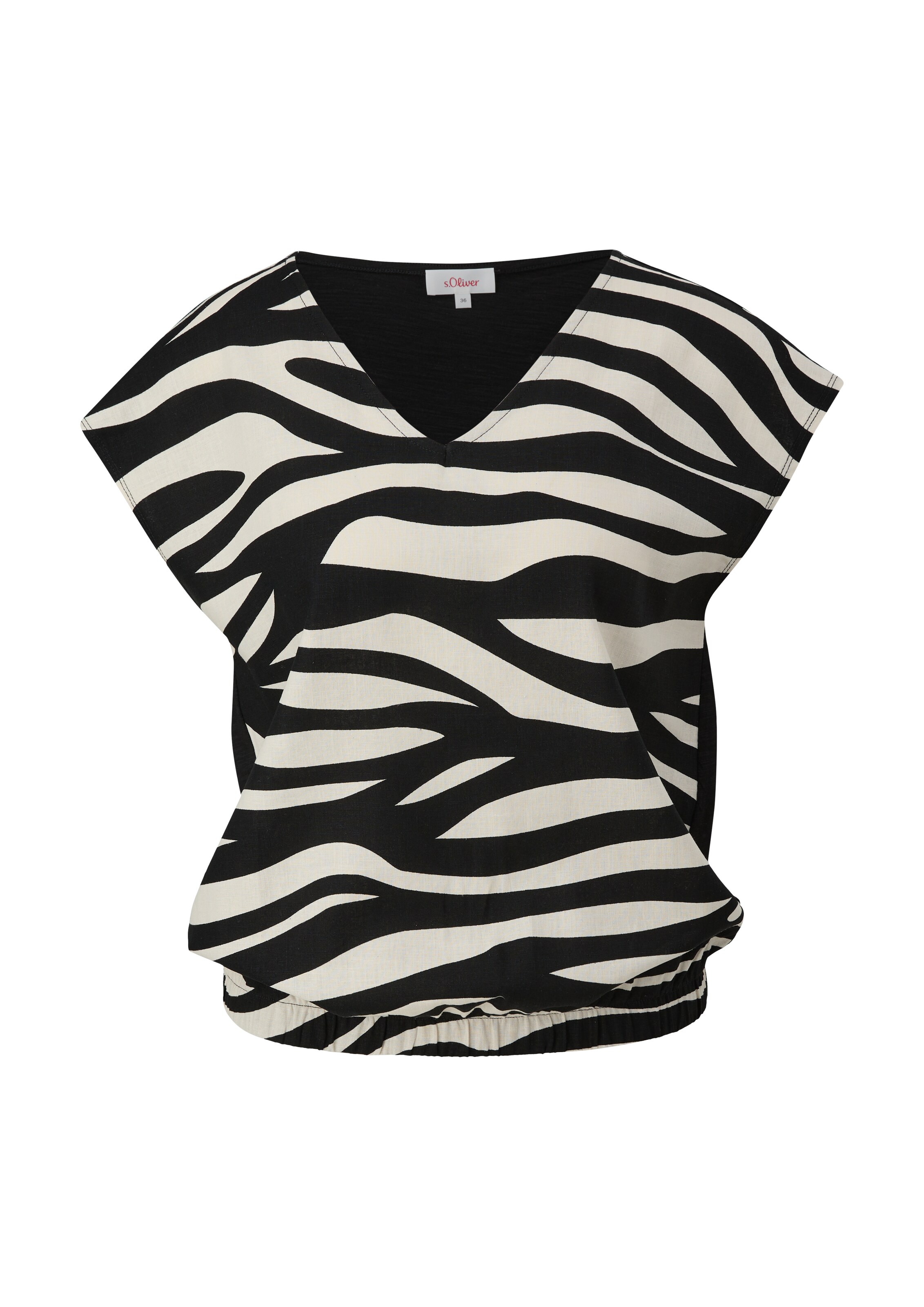 T-shirt s.Oliver en noir : devant