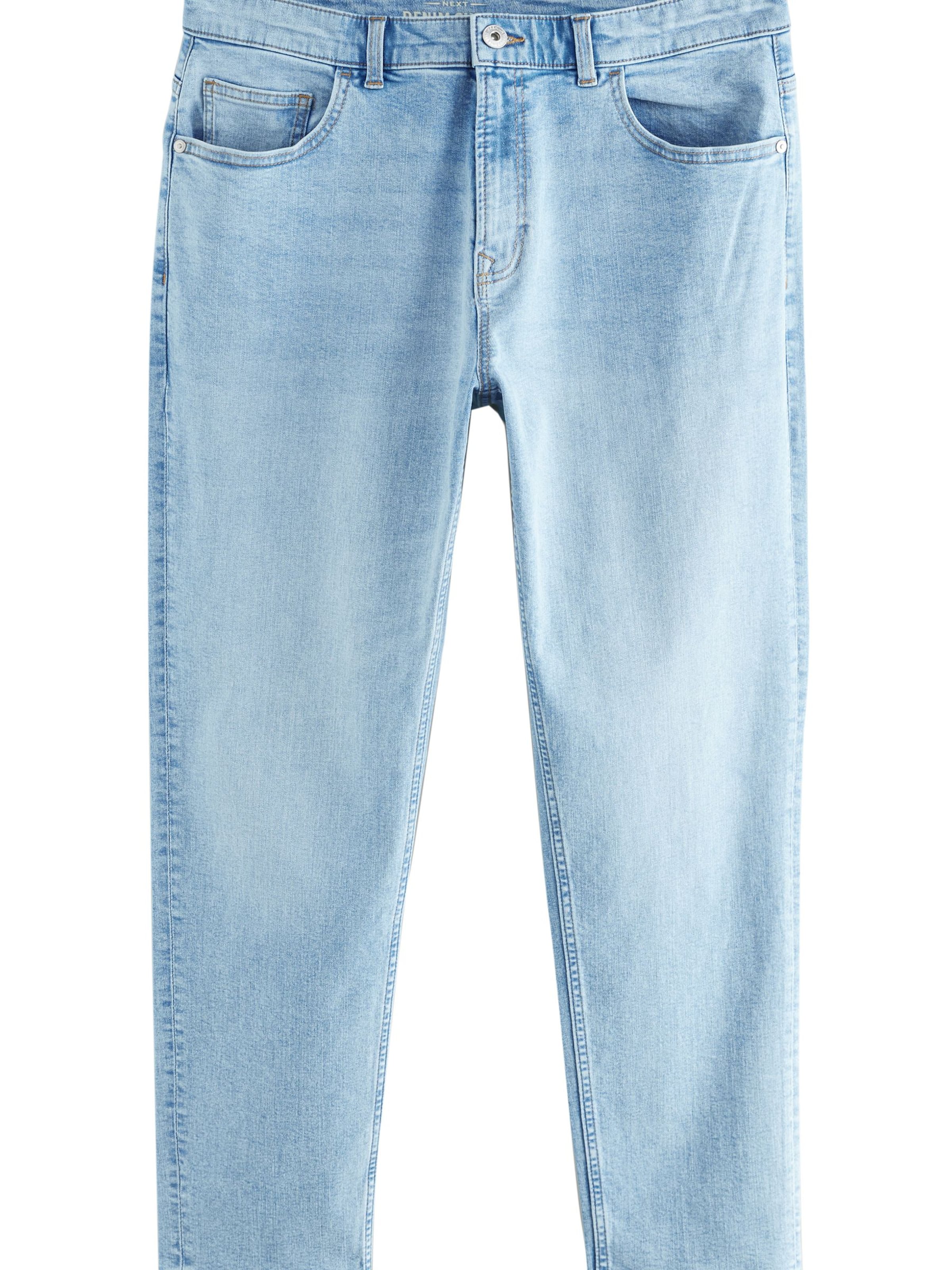 zils Next Paplatināti gali Džinsi: no priekšpuses