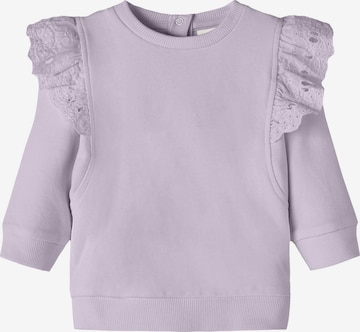 NAME IT Sweatshirt 'LEIJA' in Lila: predná strana